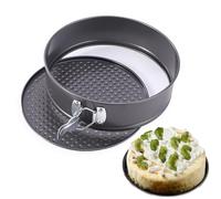 Fine jade2 Tortiera 18 cm Apribile con Cerniera di Forma Circolare Teglia Torte per Dolci con Fondo Rimovibile Stampo da Forno per Torta, Cheesecake in Acciaio