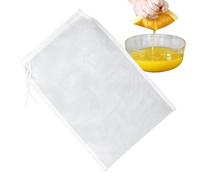 Fine Mesh Strainer Bag - Nylon 12x8 Inch Reusable Drawstring Filter, Juice Strainer Pouch | Nut Milk Filter Bag, Cold Brew Coffee Tea Yogurt Vegetable Juice Kitchen Use