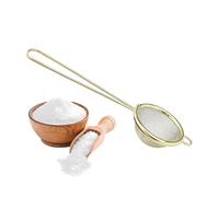 Fine Mesh Strainer - Kitchen Sifter Tool for Baking Filtration Draining | Stainless Steel Mesh with Heat Resistant Handle, Multipurpose Colander for Flour Tea Coffee Yogurt Sauce Meal Prep Use