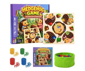 Fine Motor Hedgehog - Interactive Learning Activity, Animal Color Sorting | Educational Matching Challenge Cognitive Development Plaything Sorting Practice Hand Coordination Exercise Set for Childrens