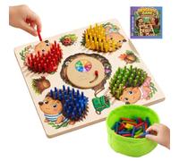 Fine Motor Hedgehog Sensory Games Animal Color Sorting Learning Toys