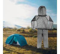 Fine Net Cover Outdoor Giacca traspirante Pantaloni giacca Cappuccio Maglia