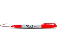 Fine Point Marcatore permanente Rosso Punta sottile Sharpie 12 pz S0810940