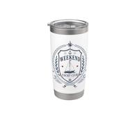 Fine settimana dello Yacht Club Crest Sailorcore Fishermencore Bicchiere termico in acciaio inox doppia parete