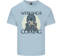 Fine Settimana Divertente Birra Cedro Vino Alcol Gin T-Shirt Ragazzi Ragazze