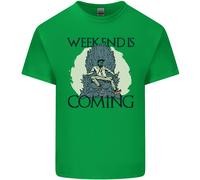 Fine Settimana Divertente Birra Cedro Vino Alcol Gin T-Shirt Ragazzi Ragazze