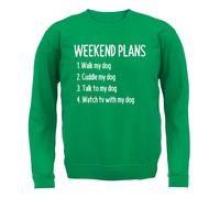 Fine Settimana Piani With My Cane - Bambini Felpa/Maglione - Cani Cagnolino Love