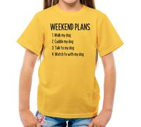 Fine Settimana Piani With My Cane - T-Shirt - Cani Doggy Cagnolino Love Cani