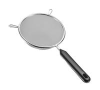 Fine Strainers For Kitchen - 11.02 Inches 304 Stainless Steel Fine Mesh Skimmer Scoop, Non Slip Handle Design | Kitchen Sieve Strainer For Fried Food, Pasta, Rice, Flour, Milk, Grease, Juice, Coffee,