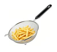 Fine Strainers For Kitchen - Non-Slip Handle Colander Scoop,Kitchen Sieve Fine Mesh |Stainless Food Strainers F́ine Mesh,for Rice Flour Milk Grease Juice Coffee Cooking Baking Fried Food Pasta