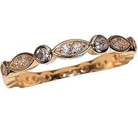 Fine Workmanship Bright Luster Copper Finger Ring Shining Rhinestone Pear-Shaped Women Ring Jewelry Accessories Female Gift - Us 6 B , Copper , No Gemstone Nice processing