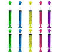 FINEASY 10 Pezzi 10ml Siringa di Plastica,Siringhe Monouso 10ml con Tappo,Siringa di Plastica senza Ago, Siringhe Sterili per Alimentazione Animale,Ricarica,Alimentazione Animale,Liquidi