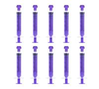 FINEASY Siringa di Plastica,Siringhe Monouso 5ml 10ml con Tappo,Siringa di Plastica senza Ago, Siringhe Sterili per Alimentazione Animale,Ricarica,Alimentazione Animale,Liquidi, Viola (5ml/20pz)