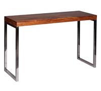 FineBuy Consolle 120x45x77 cm Legno Massello con Gambe in Metallo