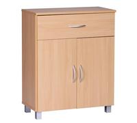 FineBuy Credenza Faggio 60x75x30 cm con Un cassetto e Due Ante Soggiorno Moderna | Design Madia Cucina e Ingresso | Sideboard Corridoio
