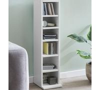 FineBuy Libreria Scaffale a Colonna 21x91x25,5 cm Mensola per Libri Bianca