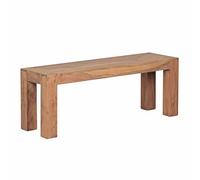 FineBuy Panca da Pranzo 120 cm Legno Massello Acacia Stile Casa di Campagna | Sala da Pranzo a Panca Marrone | Panca da Cucina Panca da Tavolo da Pranzo