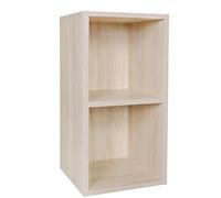 FineBuy Scaffale 30x30x60 Cm, Libreria Stretta con 2 Scomparti