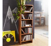 FineBuy Scaffale per CD 5 soggetti 30 x 90 x 17 cm Mensola Piccolo 100 CDs