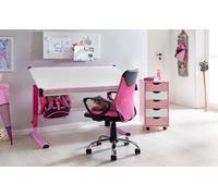 FineBuy Sedia Bambini Ufficio Ecopelle / Tessuto Poltrona Scrivania Imbottita