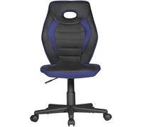 FineBuy Sedia Bambini Ufficio Tessuto / Ecopelle Poltrona Scrivania Girevole