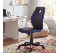 FineBuy Sedia Bambini Ufficio Tessuto / Ecopelle Poltrona Scrivania Girevole