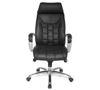 FineBuy Sedia Ufficio Vera Pelle Poltrona Scrivania Girevole Imbottita