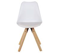FineBuy Set di 2 Retro Sedie da pranzo Sedia da Cucina Scandinavo Imbottito