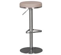 FineBuy Sgabello da Bar Acciaio Inox, Regolabile in Altezza 57-82 cm