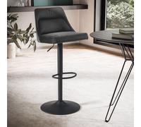 FineBuy Sgabello da Bar Velluto Metallo Regolabile Sgabello da Cucina Tessuto