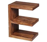 FineBuy Tavolino e Cubo 45x30x60 cm Legno Massello di Sheesham Marrone