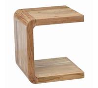 FineBuy Tavolino Forma a C 45x45x45 cm Legno Massello di Acacia