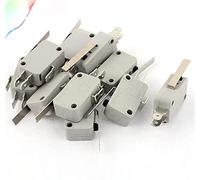 Finecorsa 10 pezzi momentaneo braccio a leva lunga SPDT 1NO 1NC micro finecorsa a durata grigio