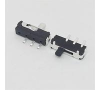 Finecorsa 10pcs Mini interruttore a scorrimento a 3 pin On-Off Interruttore a levetta a micro a 2 posizioni a orizzontale in miniatura Micro limite bianco