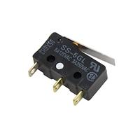 Finecorsa 2 pezzi Micro finecorsa SS-5GL 5A 125V 1.47N Parti della stampante 3D Pulsante mini mouse 3A