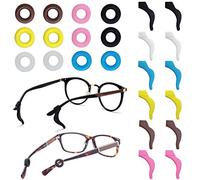 FineGood 12 paia, fermi Eyewear silicone antiscivolo occhiali da vista tempio punte sport manica fermi per occhiali da sole occhiali da lettura