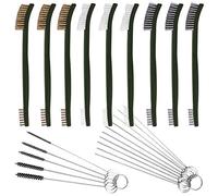 FineGood - 9 spazzole metalliche con set di pulizia per carburatore; set di spazzole metalliche per auto, per una pulizia accurata