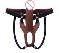 Fineim BDSM Strap-on cavo con cinturino in silicone for pene con imbracatura rimovibile Polsini for pene in silicone Manica for pene Strap-on Didos Giocattoli sessuali for coppie Donne Uomini lesbici(
