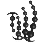 Fineim Perline anali in silicone Catena anale con 3/4/5/6 palline Tappi anali morbidi Perline anali Dildo anale con palline anali Perline anali Giocattolo del sesso anale Masturbatore Dilatatore Gioca