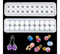 FineInno Muffa in Resina Palla, Stampo in Silicone Sfera Resina Mold, Stampo Epoxy Cristallo Ball per la fabbricazione di Gioielli, DIY Ciondolo Bracciale Collane
