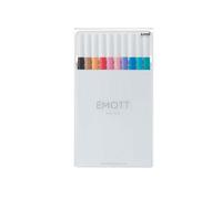 Astuccio 10 fineliner EMOTT tratto 0.4mm colori ass. Soft Pastel Uni Mitsubishi