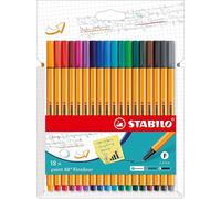 FINELINER PENNARELLI COLORATI ASTUCCIO 18 COLORI ASSORTITI TRATTO PRECISO DISEGN