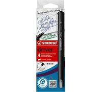 Stabilo dr!ver - Fineliner Premium - Tratto Fine (0,4 mm) - Astuccio da 4 - Verde, Rosso, Blu, Nero