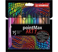 Fineliner Premium - STABILO pointMax - ARTY - Astuccio da 15 - Colori assortiti
