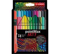 Stabilo pointMax - Fineliner Premium - ARTY - Astuccio da 24 - Colori assortiti