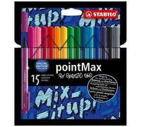 Stabilo pointMax - Fineliner Premium - Snooze One Edition - Astuccio da 15 - Colori assortiti