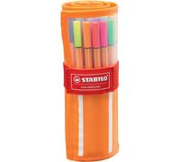 Fineliner Stabilo Point 88 0,4 mm assortiti 25 colori standard + 5 Neon rotolo da 30 - 8830-2
