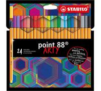 STABILO Point 88 Arty Custodia da 24 pennarelli
