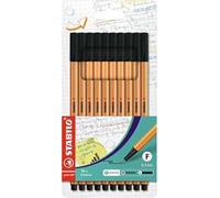 Fineliner - STABILO point 88 - Astuccio da 10 - All Black - Nero