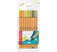 Fineliner - STABILO point 88 - Astuccio da 10 - Soft Colors - Colori assortiti
